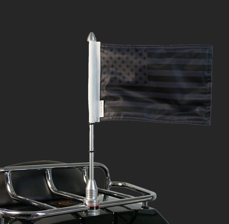 Hot Rides Durable Sleeve Boat Car Motorcycle Flag For Car and Boat USA Black 6 x 9 Inch - Image 5